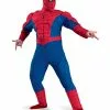 Mens Classic Spider Man Muscle Chest Plus Costume 2 Mens Classic Spider Man Muscle Chest Plus Costume -Classic Horror Sales 11670DI