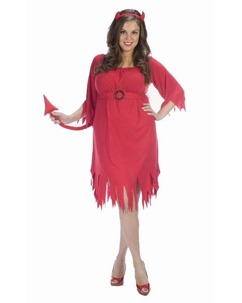 Plus Size Tattered Devil Costume 3 Plus Size Tattered Devil Costume