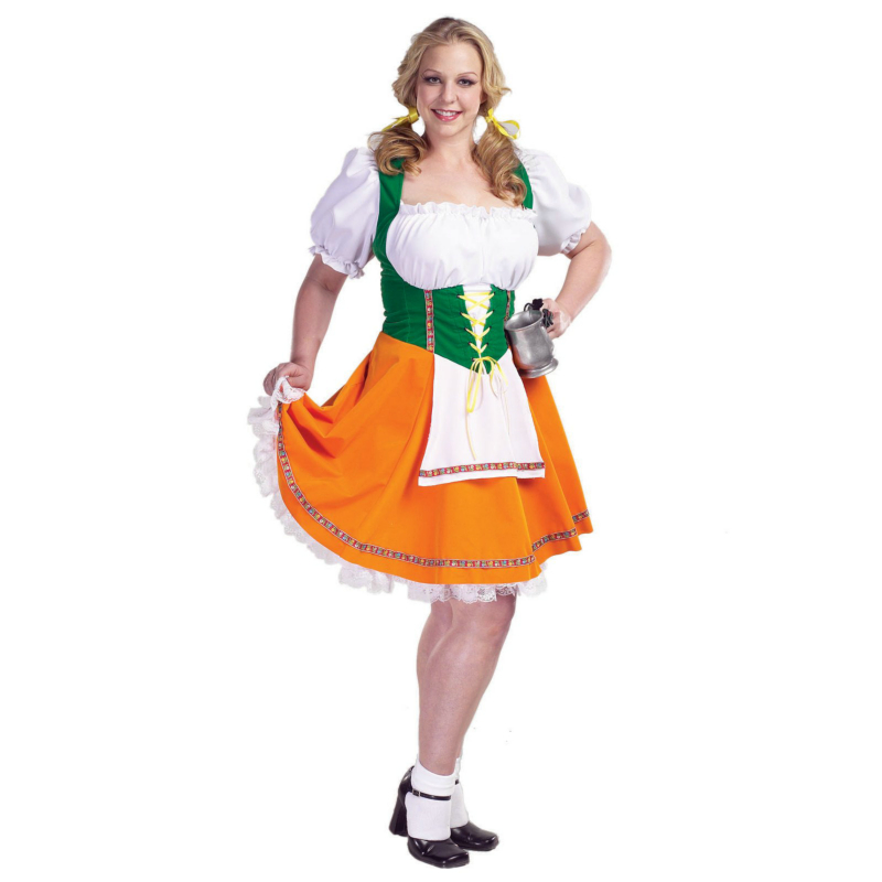 Beer Garden Girl Adult Plus Costume 3 Beer Garden Girl Adult Plus Costume