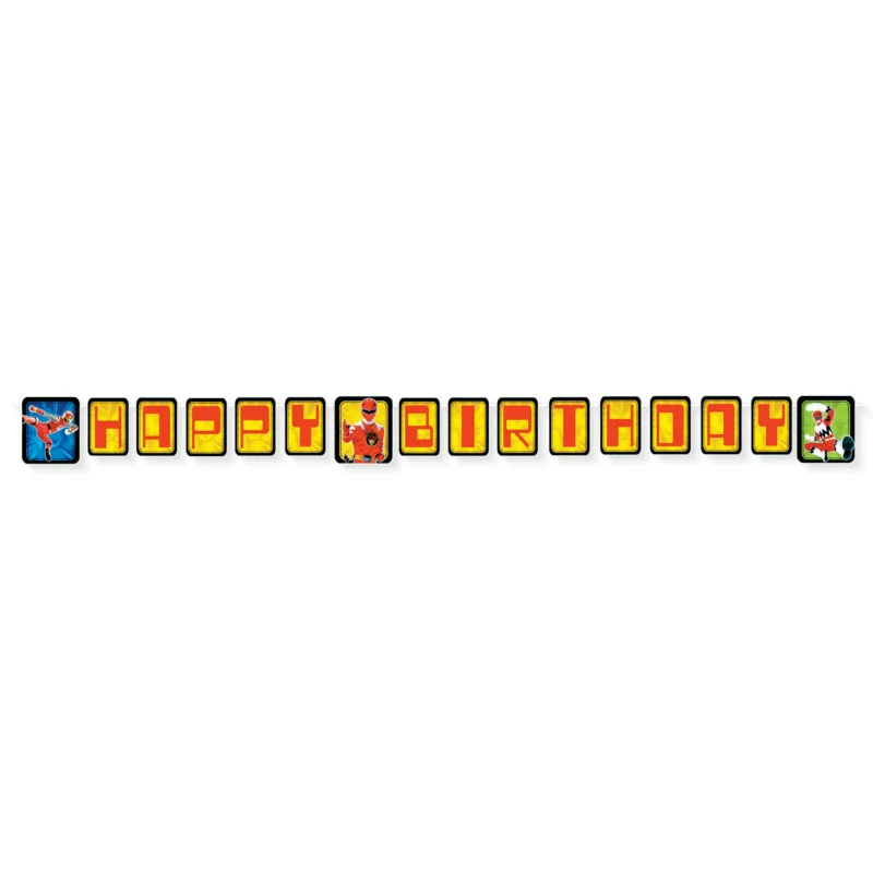 8' Power Rangers Banner 3 8' Power Rangers Banner