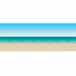 30' Blue Sky & Ocean Beach Backdrop