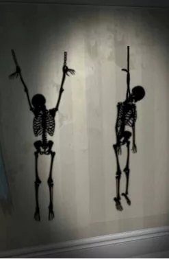 Hanging Skeletons Wall Add-Ons (2 Count)
