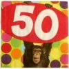 Monkey Around 50 - Beverage Napkins (16 Count) 1 Monkey Around 50 - Beverage Napkins (16 Count) -Classic Horror Sales 28828