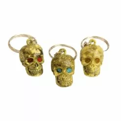 Jeweled Eyes Skull Keychains (12 Count)