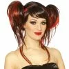 Devil 'Do Red/Black Wig -Classic Horror Sales 31732