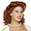 Vintage Housewife Wig - Red 2 Vintage Housewife Wig - Red -Classic Horror Sales 32471