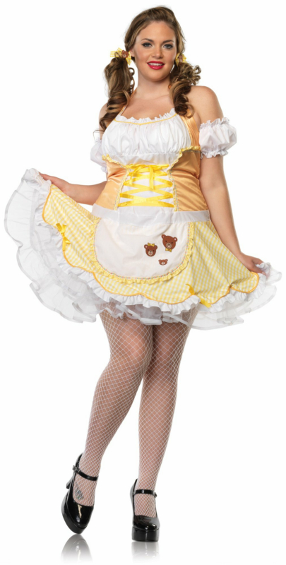 Storybook Goldilocks Plus Adult Costume 3 Storybook Goldilocks Plus Adult Costume