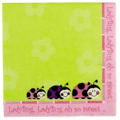 Ladybugs: Oh So Sweet Lunch Napkins (16 Count)