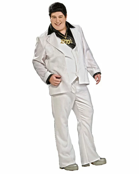 Adult Plus Size Disco Fever Costume 3 Adult Plus Size Disco Fever Costume