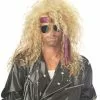 Heavy Metal Rocker Blonde Adult Wig