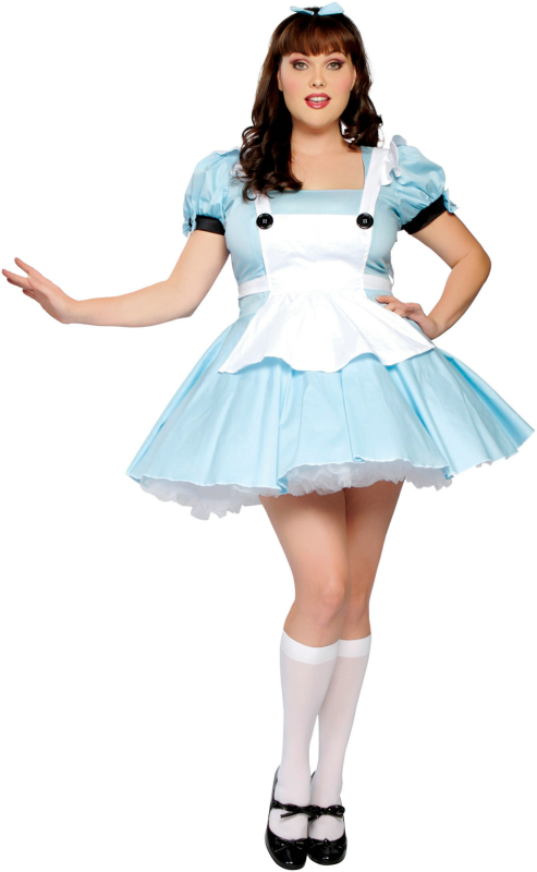 Miss Alice Adult Plus Costume 3 Miss Alice Adult Plus Costume