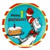 Dr. Seuss 1st Birthday Dinner Plates (8 Count) -Classic Horror Sales 66822