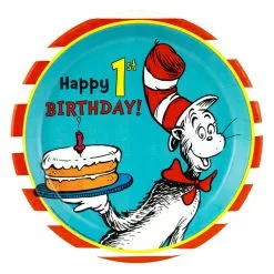Dr. Seuss 1st Birthday Dinner Plates (8 Count)