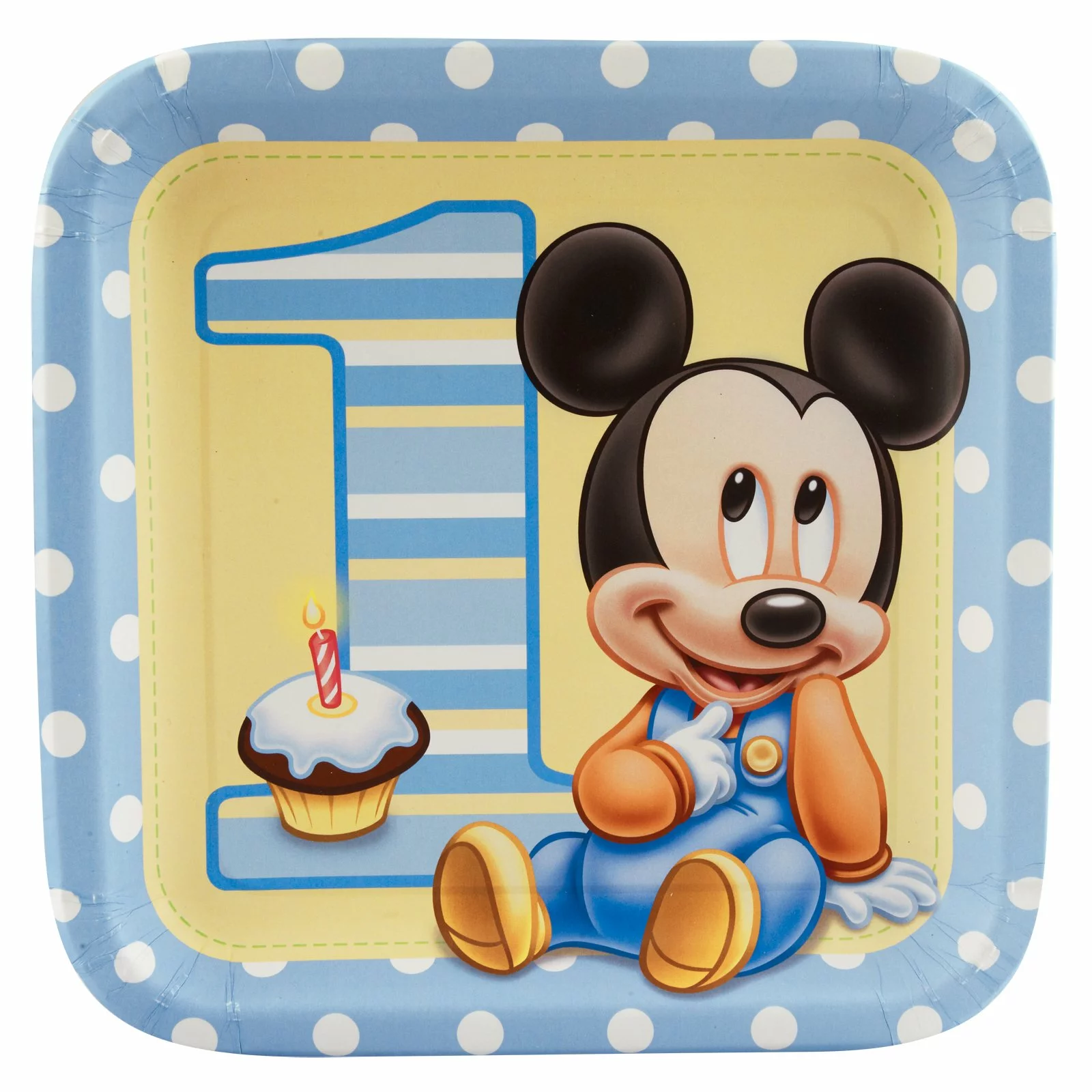 Mickey's 1st Birthday Dinner Plates (8 Count) 3 Mickey's 1st Birthday Dinner Plates (8 Count)