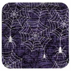 Creepy Webs Square Dessert Plates (8 Count)