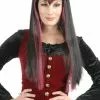 Gothic Vampira (Black/Red) Adult Wig -Classic Horror Sales 69447