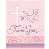 Faithful Dove Pink Thank You Cards (8 Count) 1 Faithful Dove Pink Thank You Cards (8 Count) -Classic Horror Sales 71187