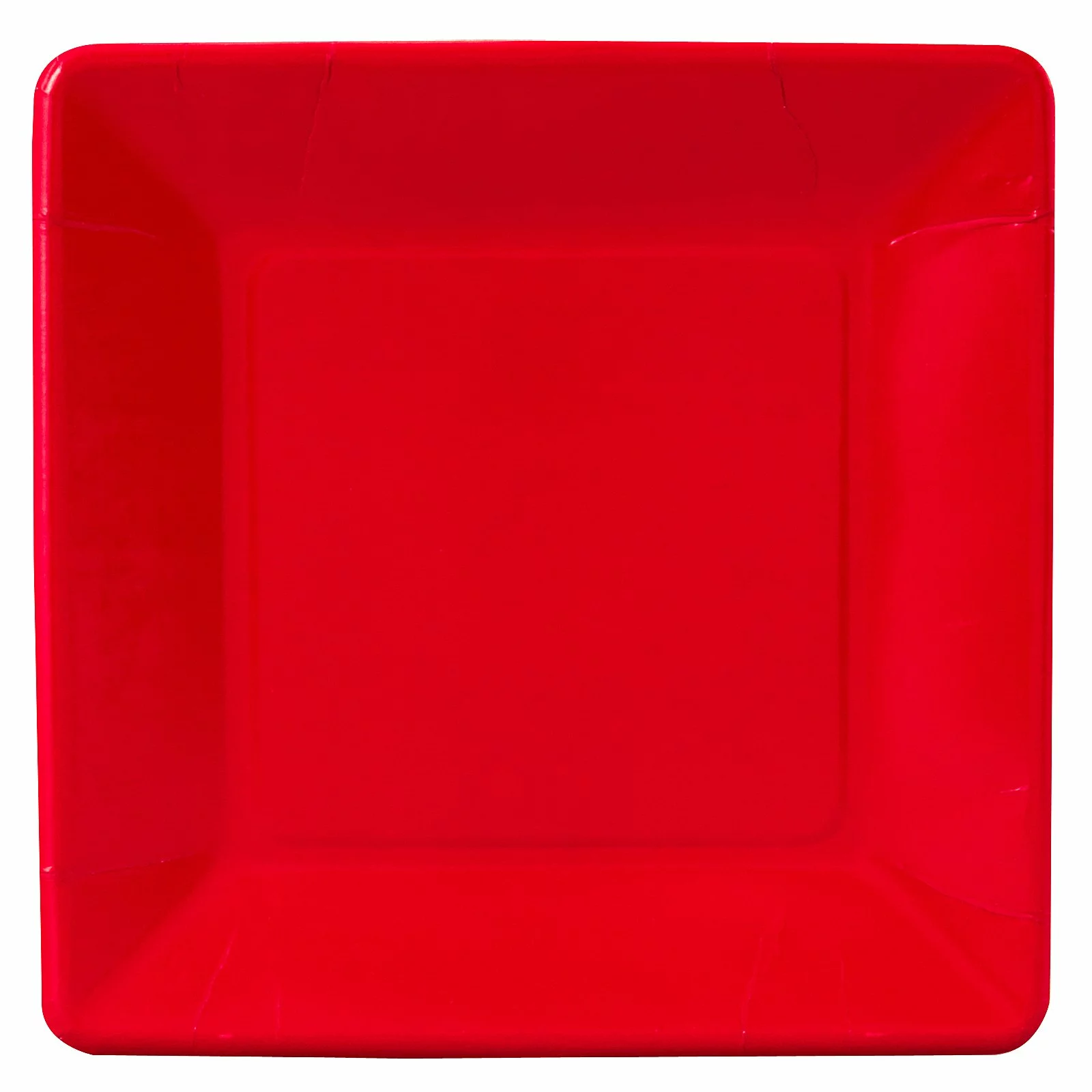 Classic Red (Red) Square Dinner Plates (18 Count) 3 Classic Red (Red) Square Dinner Plates (18 Count)