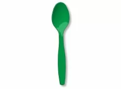 Emerald Green (Green) Heavy Weight Spoons (24 Count)