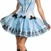 Alice In Wonderland Movie - Sassy Blue Dress Alice Adult Costume -Classic Horror Sales 800250