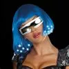 Intergalactic Light Up Blue Wig (Adult) -Classic Horror Sales 802158