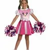 Disneys Minnie Mouse Cheerleader Girls Costume -Classic Horror Sales DI26896