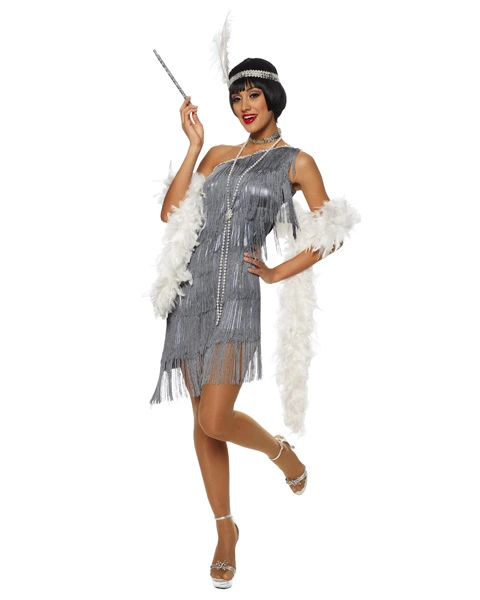Womens Dazzling Flapper Sexy Costume 3 Womens Dazzling Flapper Sexy Costume