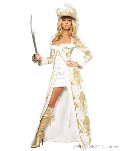 Sexy Deluxe Pirate Queen Women's Costume 3 Sexy Deluxe Pirate Queen Women's Costume