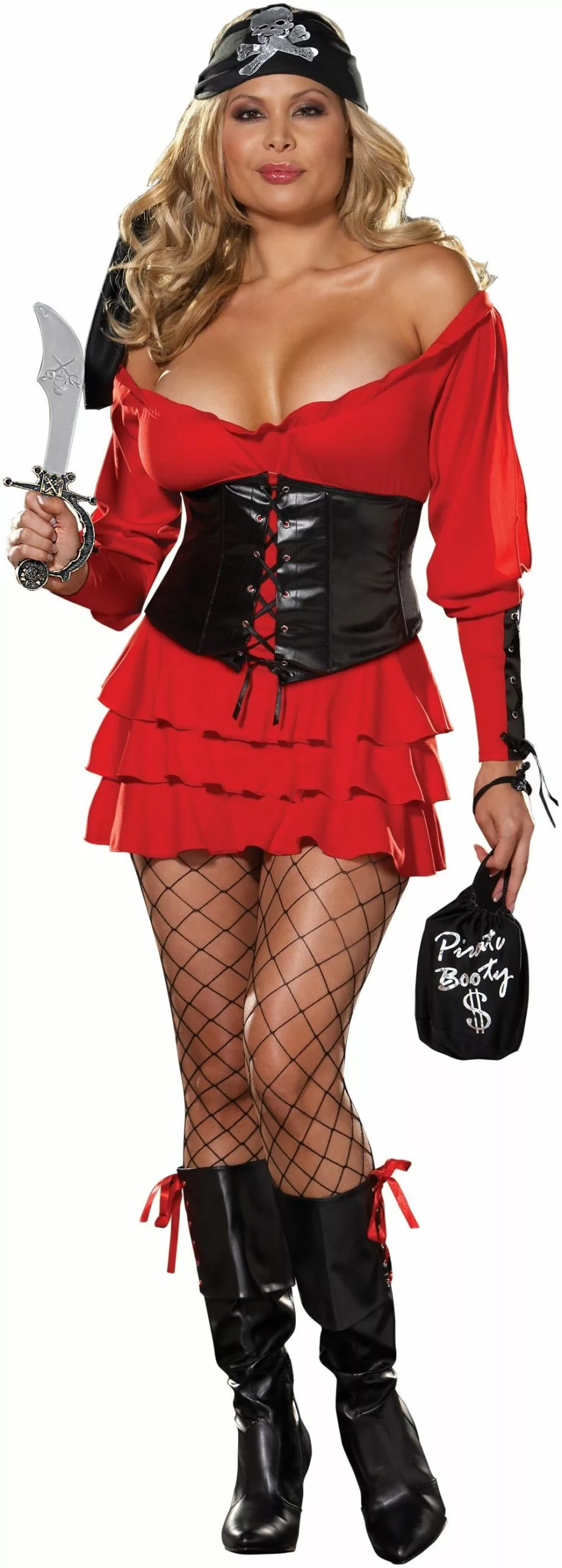 Sexy Pirate Wench Adult Plus Costume 3 Sexy Pirate Wench Adult Plus Costume