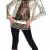 Deluxe Hannah Montana Costume -Classic Horror Sales hannah montana gold jacket